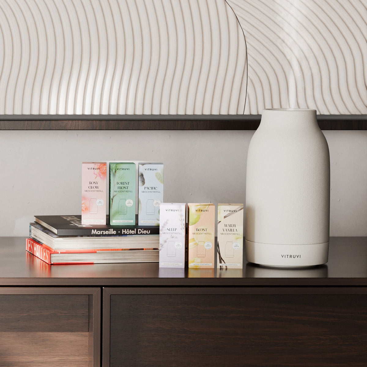 Air Waterless Diffuser - Starter Kit with Warm Vanilla Refill