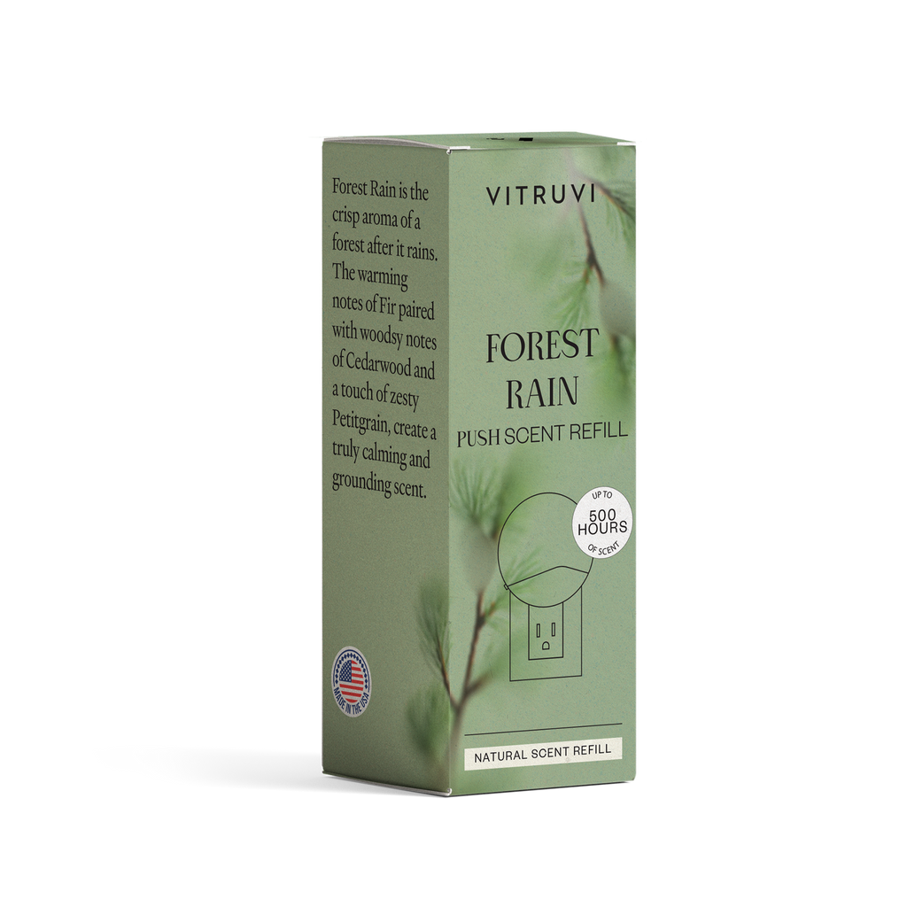Push Plug-in Wall Diffuser – Starter Kit with Forest Rain Refill