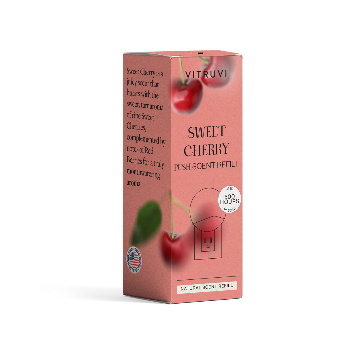Push Plug-in Wall Diffuser – Starter Kit with Sweet Cherry Refill